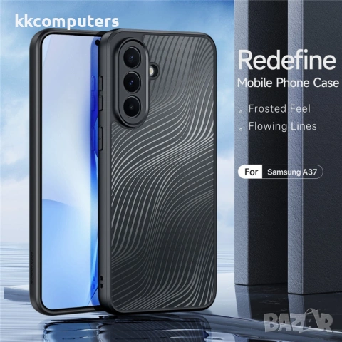 DUX DUCIS Aimo Матов Калъф за Samsung Galaxy A37 5G - PC+TPU, 1.2m SGS, REACH, Черен, снимка 3 - Калъфи, кейсове - 54053827