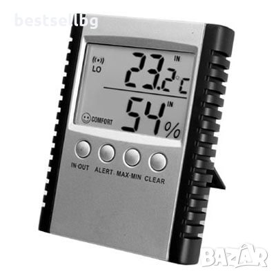 Електронен термометър външна вътрешна температура сонда влагомер стена, снимка 4 - Измервателни инструменти - 29262772