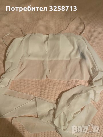 Бяло бюстие / TOP ZARA, снимка 2 - Корсети, бюстиета, топове - 35240026