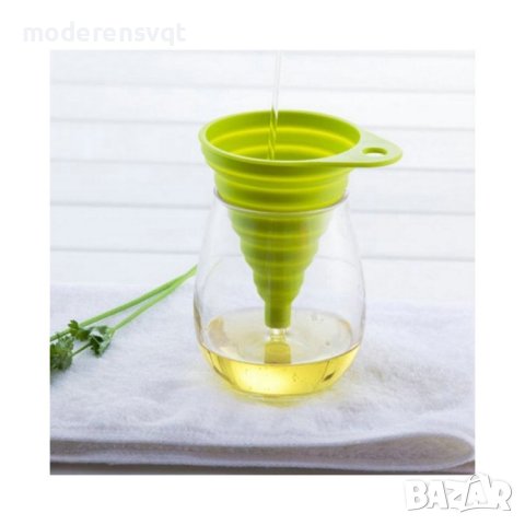 Силиконова сгъваема фуния, снимка 4 - Аксесоари за кухня - 44228115