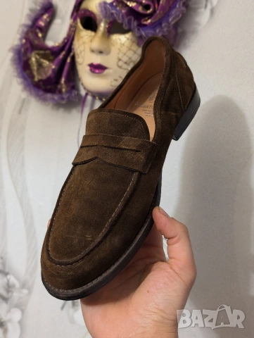 луксозни мокасини Alberto Fasciani BRIAN 57020 Penny Loafer Arabica номер 45, снимка 11 - Мокасини - 44185769