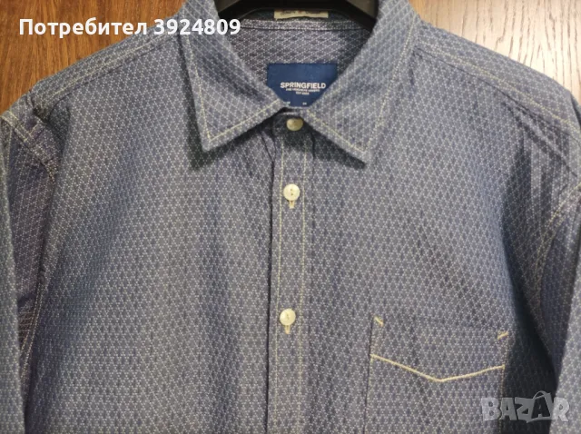Нова мъжка риза Springfield, снимка 4 - Ризи - 49163071