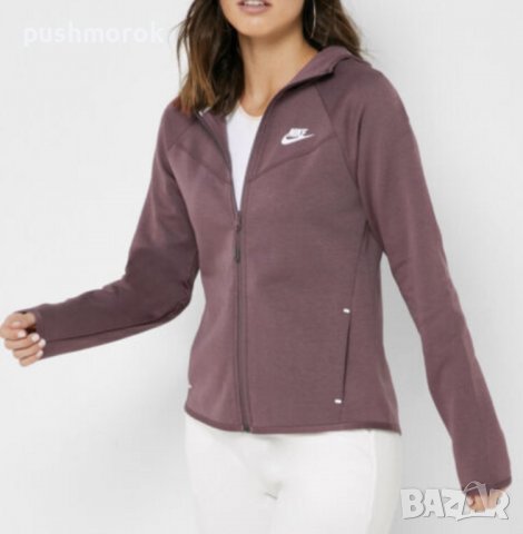 Nike Tech Fleece Zip Jacket W’s Purple Windrunner Hoodie Sz S / #00322 /, снимка 1 - Суичъри - 39616829
