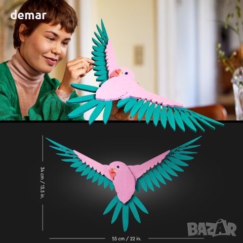 LEGO Art The Fauna Collection, папагали ара, конструктор за сглобяване, снимка 5 - Декорация за дома - 44433065