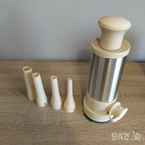 Шприц за пълнене на луканки | Ръчна пълначка за месо и кайма, снимка 9 - Аксесоари за кухня - 52280081