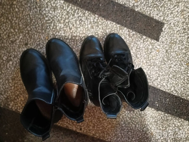 два чифта боти ест кожа и не, снимка 4 - Дамски боти - 52552870