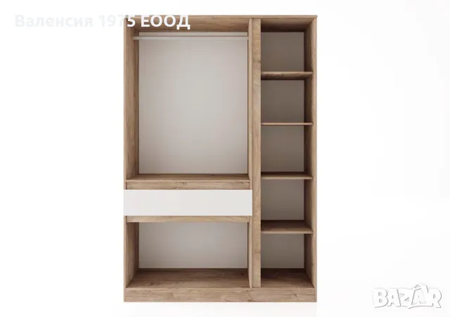 Трикрилен гардероб Класик 933, снимка 2 - Гардероби - 34898200