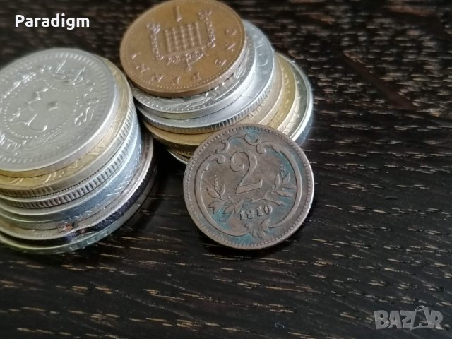 Монета - Австро-Унгария - 2 хелера | 1910г.