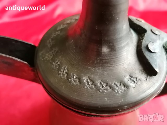 Стар ОСМАНСКИ Ибрик , Кафеник , Печат ТУГРА, снимка 3 - Антикварни и старинни предмети - 40515933