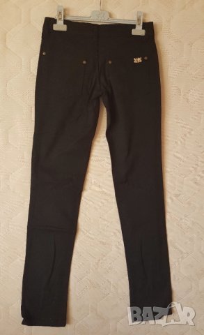 Черен панталон,тип дънки, 25 номер, снимка 6 - Панталони - 35594629