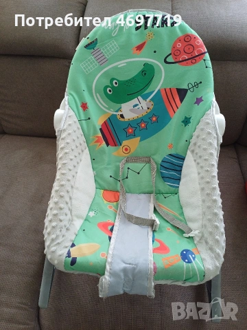 Chipolino шезлонг -люлка Baby Spa зелен, снимка 7 - Детски шезлонги - 53340961