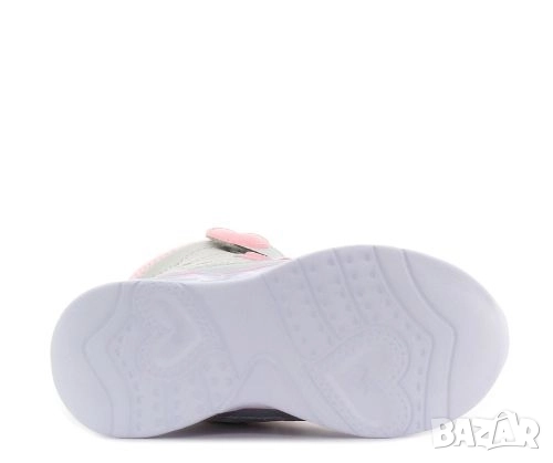 WINK MIHR LED Детски светещи ботушки за момиче, Сребристи със сърчица, снимка 4 - Детски боти и ботуши - 52854625