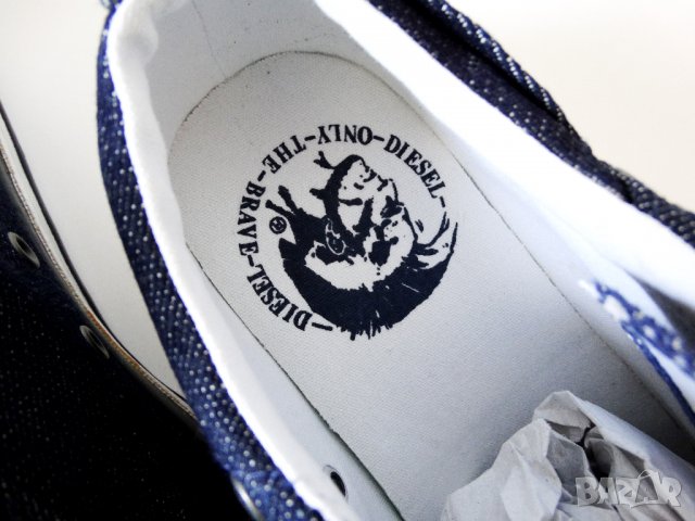 Нови и оригинални Diesel EXPOSURE Low Дънкови Кецове Номер 40 Стелка 25,5см. , снимка 15 - Кецове - 29754198