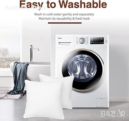 Нови 2 броя Вътрешни подложки за квадратни възглавници, памучна смес Дом Вложки Пълнеж, снимка 2 - Други стоки за дома - 42247226