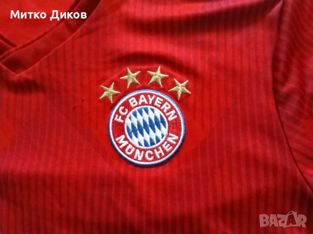 Байерн Мюнхен футболна тениска домакини 2018-19 Маркова на Адидас размер М, снимка 4 - Футбол - 37321337