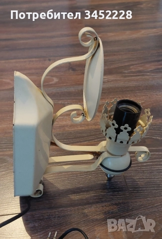 лампи ретро стенни метални за ценители два броя , снимка 3 - Антикварни и старинни предмети - 51976520