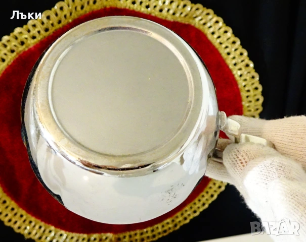 Посребрена чаша от месинг,релеф. , снимка 6 - Антикварни и старинни предмети - 54070787