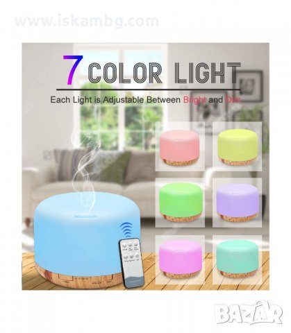 АРОМА ДИФУЗЕР ОВЛАЖНИТЕЛ ЗА ВЪЗДУХ 300 МЛ С ДИСТАНЦИОННО - код 2560, снимка 3 - Овлажнители и пречистватели за въздух - 33931598