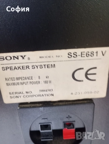 Трилентови колони SONY SS-E 681 160w. вис. 110 см., снимка 10 - Тонколони - 52475878