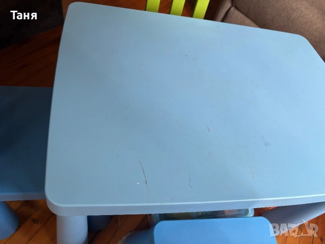 Масичка и 4 стола Mammut Ikea, снимка 6 - Мебели за детската стая - 54286951