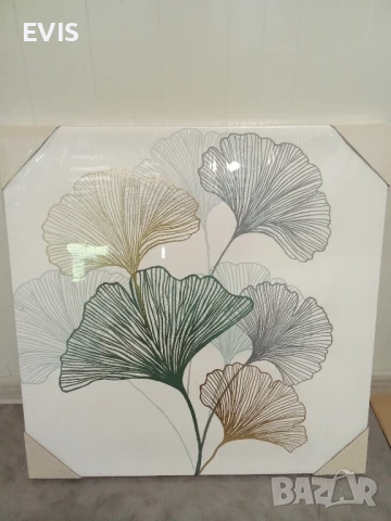 Абстрактна картина 60x60 см върху дървена рамка