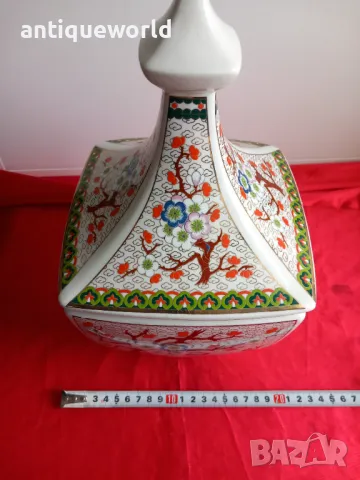 Стара Голяма Китайска Урна, Съд Ваза , Маркирана!, снимка 7 - Антикварни и старинни предмети - 47300994