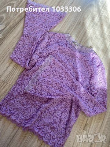 Дантелена блуза, снимка 1 - Блузи с дълъг ръкав и пуловери - 44495742