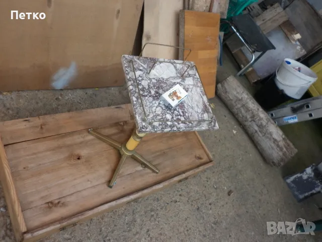 Масивна масичка камък НРБ, снимка 7 - Антикварни и старинни предмети - 49204762