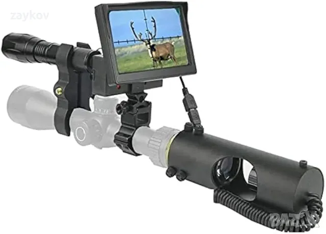 Нощно виждане, 850NM инфрачервен обхват, 200 метра, HD камера, 4.3'' екран