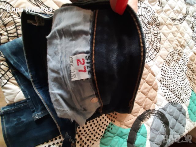 Дънки с изтъркан ефект , снимка 3 - Дънки - 36769602