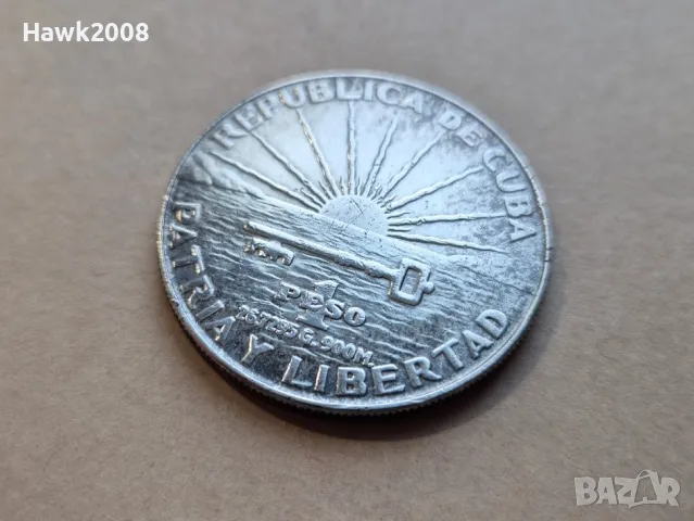 1 песо 1953 Куба 100 години от рождението на Хосе Марти №4, снимка 5 - Нумизматика и бонистика - 48114285