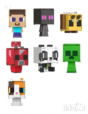 Funko Pop Трансформиращи се фигурки 2в1 Майнкрафт, Minecraft фигура Steve/Alex/Bee/Creeper/Фънко Поп, снимка 3 - Фигурки - 55748843
