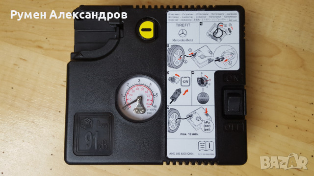 Нов оригинален Mercedes компресор за гуми 12V-15А-180W, снимка 1