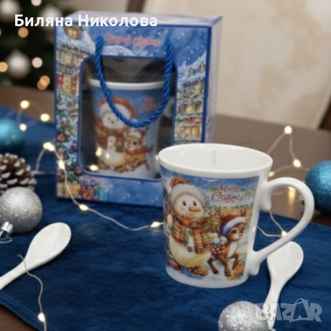Празничен комплект за топли напитки , снимка 2 - Чаши - 52591969