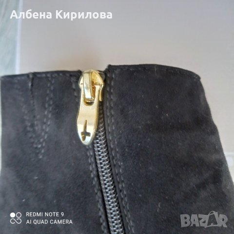 Черни боти, немски, Тамарис, 37 н-р, снимка 7 - Дамски боти - 35031085