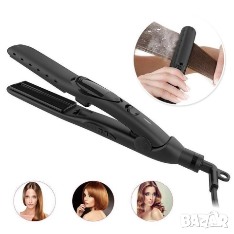 Преса за изправяне на коса с пара