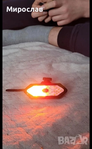 Задна светлина за велосипед с мигач, USB зареждаща се, супер ярка LED светлина , снимка 6 - Части за велосипеди - 52873405