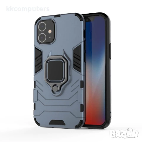 Apple iPhone 12 5.4 inchс Удароустойчив Finger Ring Калъф и Протектор, снимка 16 - Калъфи, кейсове - 51121431