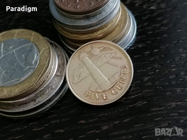 Монета - Барбадос - 5 цента | 2016г.