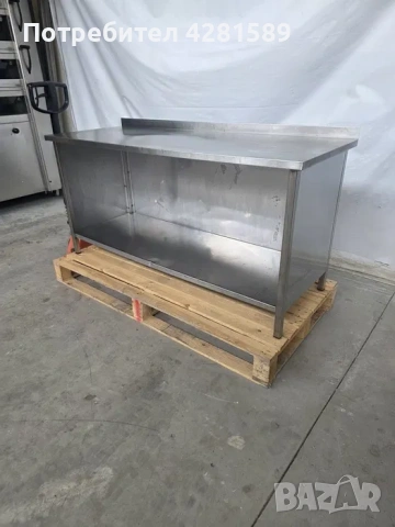 Немска работна маса от неръждаема стомана, снимка 6 - Други машини и части - 53972271