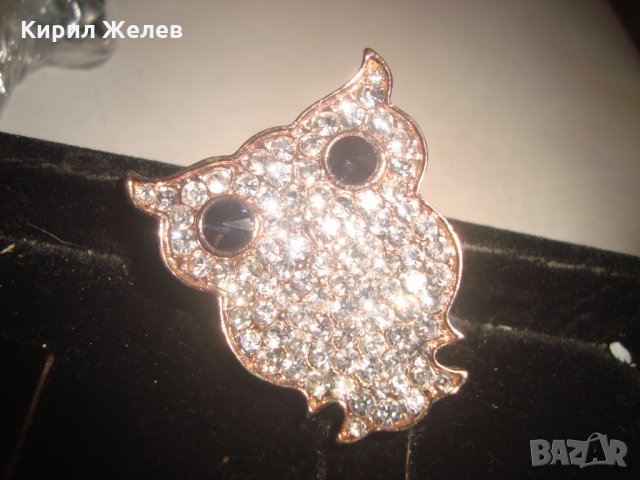 ЗЛАТИСТО БУХАЛЧЕ ФЕШЪН АРТ БРОШКА с КАМЪНИ 17555, снимка 6 - Други - 31263847