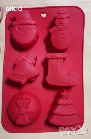 Големи Коледни Коледен Топка Елха чорап снежен  Дядо силиконов молд форма сапун гипс шоколад 