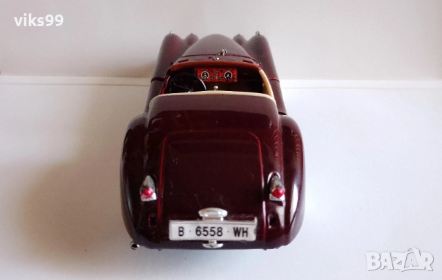 Bburago Jaguar XK 120 Roadster 1951 - Мащаб 1:24, снимка 5 - Колекции - 51441988