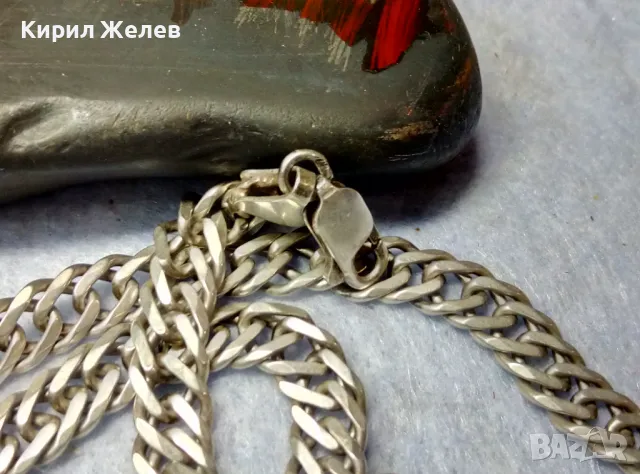 ODEMA 295 ВЕЛИКОЛЕПЕН СРЕБЪРЕН ЛАНЕЦ СРЕБРО 925 ЗДРАВА РЕТРО АРТ ПЛЕТКА РЪЧНА ИЗРАБОТКА 26765, снимка 7 - Колиета, медальони, синджири - 49959863