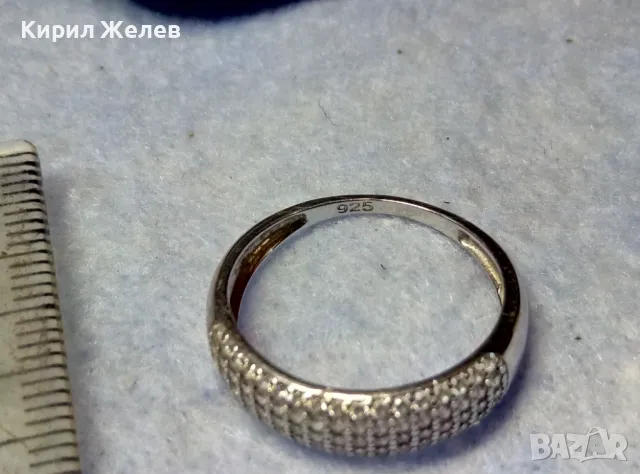 ЕЛЕГАНТЕН ФЕШЪН АРТ СКЪПОЦЕНЕН СРЕБЪРЕН ПРЪСТЕН РОДИРАНО СРЕБРО 925 ОБСИПАН с БЛЕСТЯЩИ ЦИРКОНИ 48878, снимка 11 - Пръстени - 49886319
