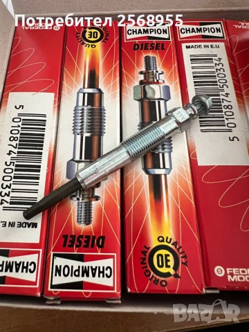 CHAMPION CH217 Подгревна свещ M10x1,0 DACIA, OPEL, RENAULT 1.9D, 1.9TD / OE 77 00 100 558 / OE 82 00, снимка 2 - Части - 37073460