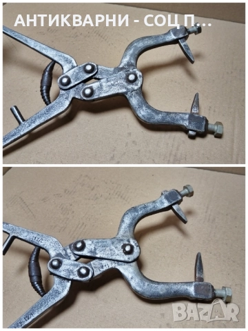 Старинни Ковани Клещи За Рязане На Плочки / 1,3 кг. , снимка 4 - Антикварни и старинни предмети - 52307516