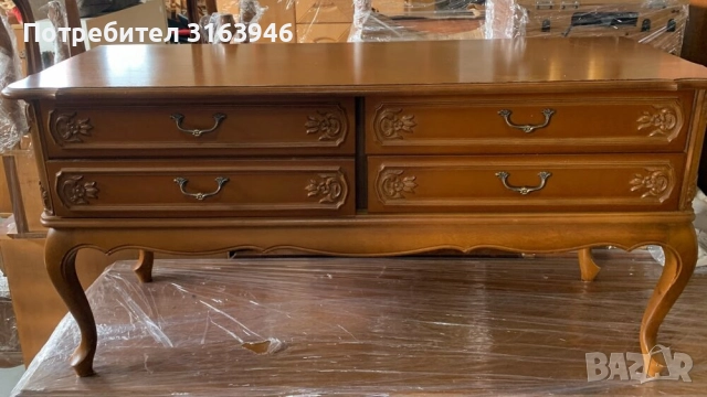 Барокова конзолна тоалетка, снимка 2 - Тоалетки - 51717875