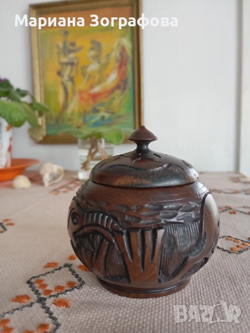 Мраморна кутия за бижута, - Сувенири от Абанос - ЮАР, Ваза, - Етнографска гривна, - Кензан за цветя, снимка 17 - Антикварни и старинни предмети - 50113470