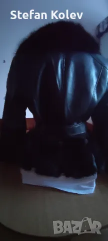 Дамско кожено яке с пух., снимка 11 - Якета - 48709081